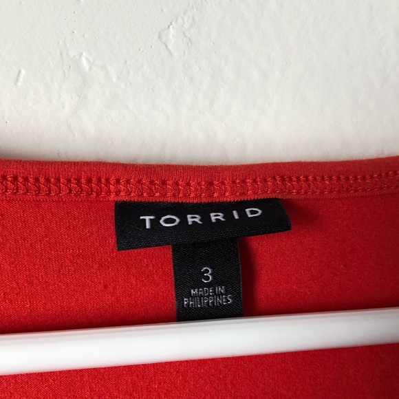 Torrid Orange Chic Top w/ Zipper Front - Picture 7 of 7